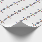 Hologramm Sagittarius Geschenkpapier (Ecke)