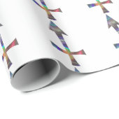 Hologramm Sagittarius Geschenkpapier (Rolleneckpunkt)