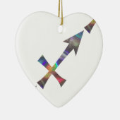 Hologramm Sagittarius Keramik Ornament (Rechts)