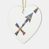Hologramm Sagittarius Keramik Ornament (Links)