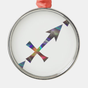 Hologramm Sagittarius Ornament Aus Metall