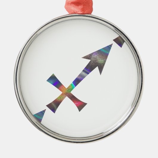 Hologramm Sagittarius Ornament Aus Metall (Vorne)