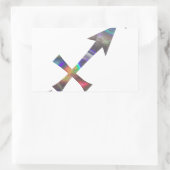 Hologramm Sagittarius Rechteckiger Aufkleber (Tasche)