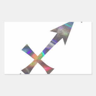 Hologramm Sagittarius Rechteckiger Aufkleber