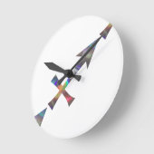 Hologramm Sagittarius Runde Wanduhr (Winkel)