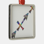 Hologramm Sagittarius Silbernes Ornament (Rechts)