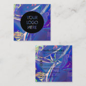 Hologramm-Sozialmedium-Visitenkarte Quadratische Visitenkarte (Vorne/Hinten)