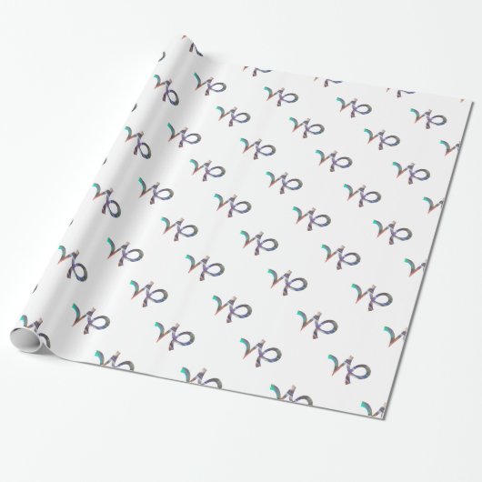 Hologramm Steinbock Geschenkpapier (Ungerollt)