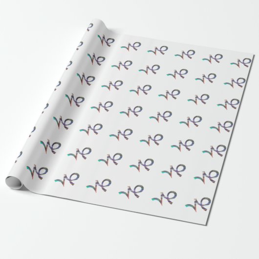 Hologramm Steinbock Geschenkpapier (Ungerollt)