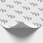Hologramm Steinbock Geschenkpapier (Ecke)