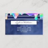 Hologramm-Tropfen mit Kreditkarte Visitenkarte (Rückseite)