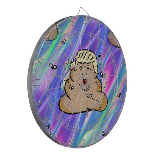 Hologramm-Trumpf Dartscheibe (Vorderseite Links)