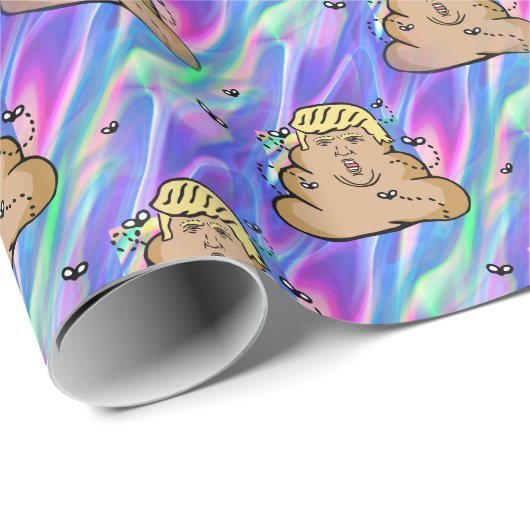 Hologramm-Trumpf Geschenkpapier (Rolleneckpunkt)