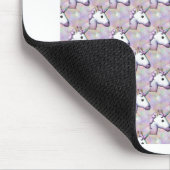 Hologramm unicorn emoji mousepad (Ecke)