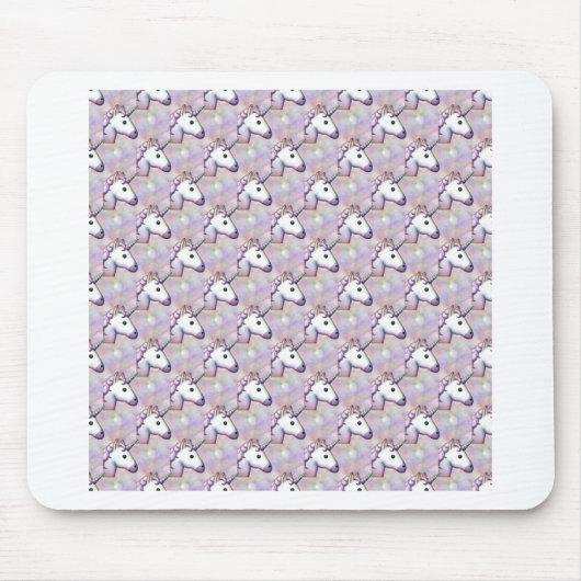 Hologramm unicorn emoji mousepad (Vorne)