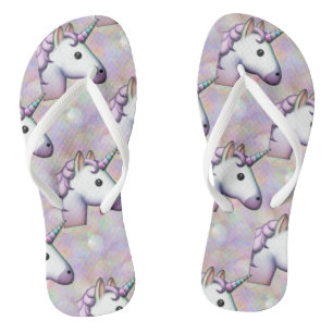 Hologramm unicorn Emoji Schuhsandalen flippen Flop Badesandalen
