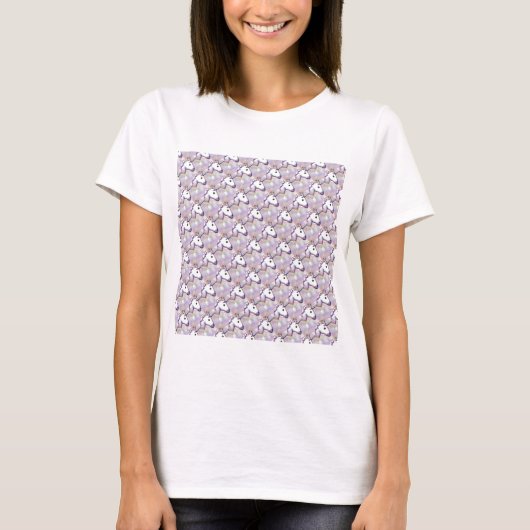 Hologramm unicorn emoji T-Shirt (Vorderseite)