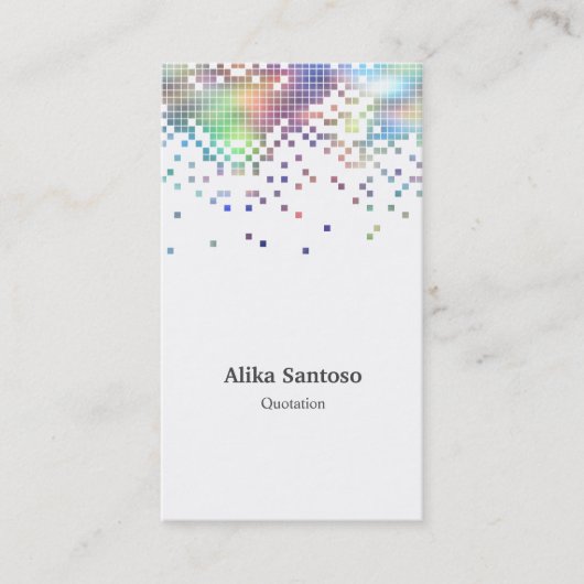 Hologramm-Visitenkarte Visitenkarte (Vorderseite)