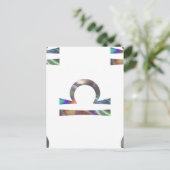 Hologramm Waage Postkarte (Stehend Vorderseite)