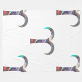 Hologramm-Widder-Decke Fleecedecke (Vorderseite (Horizontal))