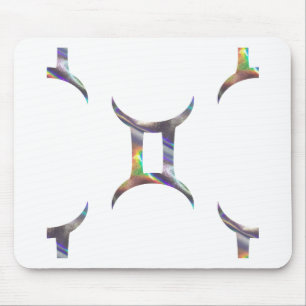 Hologramm Zwillinge Mousepad