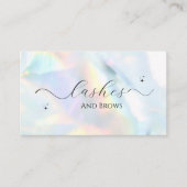 HOLOGRAPGHIC FOIL PASTEL FARBE RETRO TRENDY VISITENKARTE (Vorderseite)