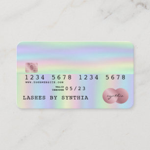 Holograph Credit Card Style Holographic Foil Visitenkarte