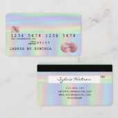 Holograph Credit Card Style Holographic Foil Visitenkarte (Vorne/Hinten)