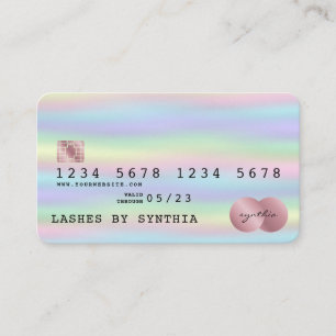 Holograph Credit Card Style Holographic Foil Visitenkarte