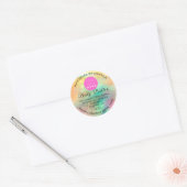 Holograph Custom Logo Name Body Butter. Scrub Runder Aufkleber (Umschlag)