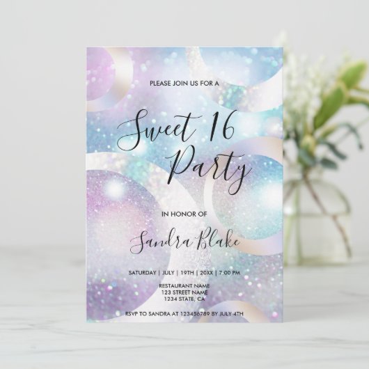 Holograph Einladung (Stehend Vorderseite)