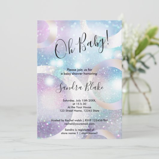 Holograph Einladung (Stehend Vorderseite)