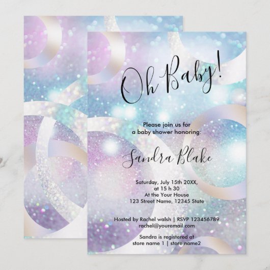 Holograph Einladung (Vorne/Hinten)