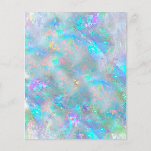 Holograph-Flyer für opal-IMITAT Flyer (Hinten)