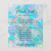 Holograph-Flyer für opal-IMITAT Flyer (Vorne)