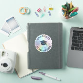 Holograph Futuristic Class Graduate Vinyl Sticker (iPad Hülle)