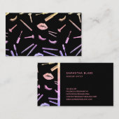 HOLOGRAPH Make-up artist lashes lips lipstick auge Visitenkarte (Vorne/Hinten)