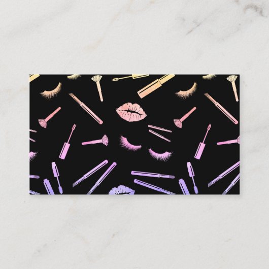 HOLOGRAPH Make-up artist lashes lips lipstick auge Visitenkarte (Vorderseite)