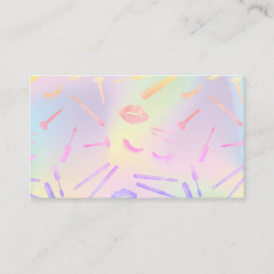 HOLOGRAPH Make-up artist lashes lips lipstick auge Visitenkarte