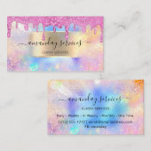 Holograph Makeup Boutique OnlineShop Gold Wax Trop Visitenkarte (Vorne/Hinten)