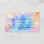 Holograph Makeup Boutique OnlineShop Gold Wax Trop Visitenkarte (Rückseite)