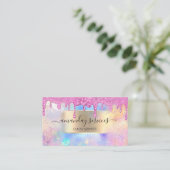 Holograph Makeup Boutique OnlineShop Gold Wax Trop Visitenkarte (Stehend Vorderseite)