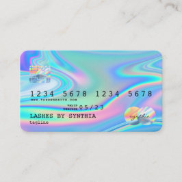 Holograph Modern Credit Card Style Add Logo Visitenkarte