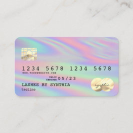 Holograph Modern Credit Card Style Add Logo Visitenkarte