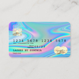 Holograph Modern Credit Card Style Add Logo Visitenkarte