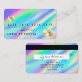 Holograph Modern Credit Card Style Visitenkarte (Vorne/Hinten)