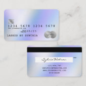 Holograph Modern Credit Card Style Visitenkarte (Vorne/Hinten)