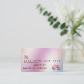 Holograph Modern Credit Card Style Visitenkarte (Stehend Vorderseite)