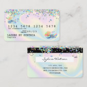 Holograph Modern Credit Card Style Visitenkarte (Vorne/Hinten)