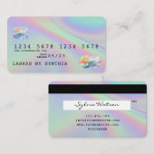 Holograph Modern Credit Card Style Visitenkarte (Vorne/Hinten)